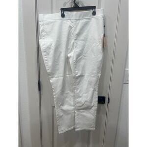 NYDJ Womens Size 16‎ White Lift Tuck Technology Straight Leg Jeans Pants New